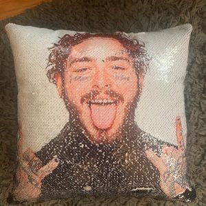 Post Malone Sequin Pillow - perfect condition